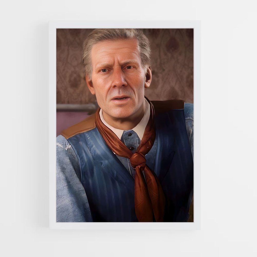 Poster Le Charmeur en Bleu – affiche Red Dead Redemption (vue 3)